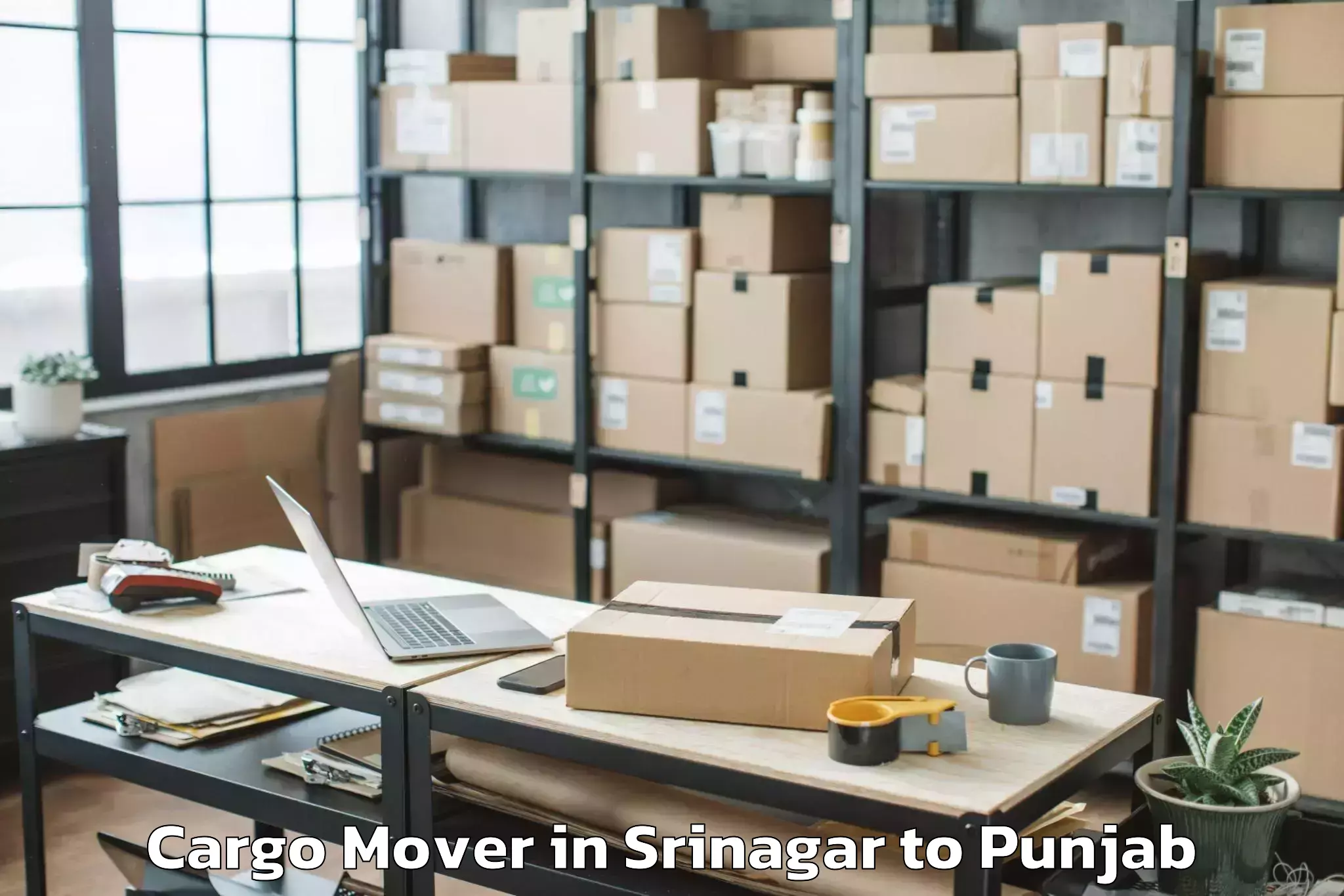 Srinagar to Dhuri Cargo Mover Booking